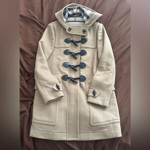 Burberry Camel Toggle Duffle Coat with Hood
